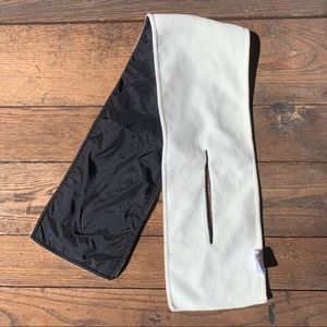 Nike polyester fleece cream activewear scarf